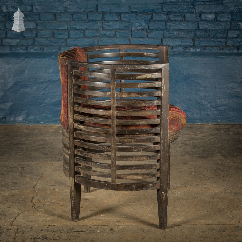 Art Deco Ebonised Tub Chair From A Hotel in Bombay [No. 4]