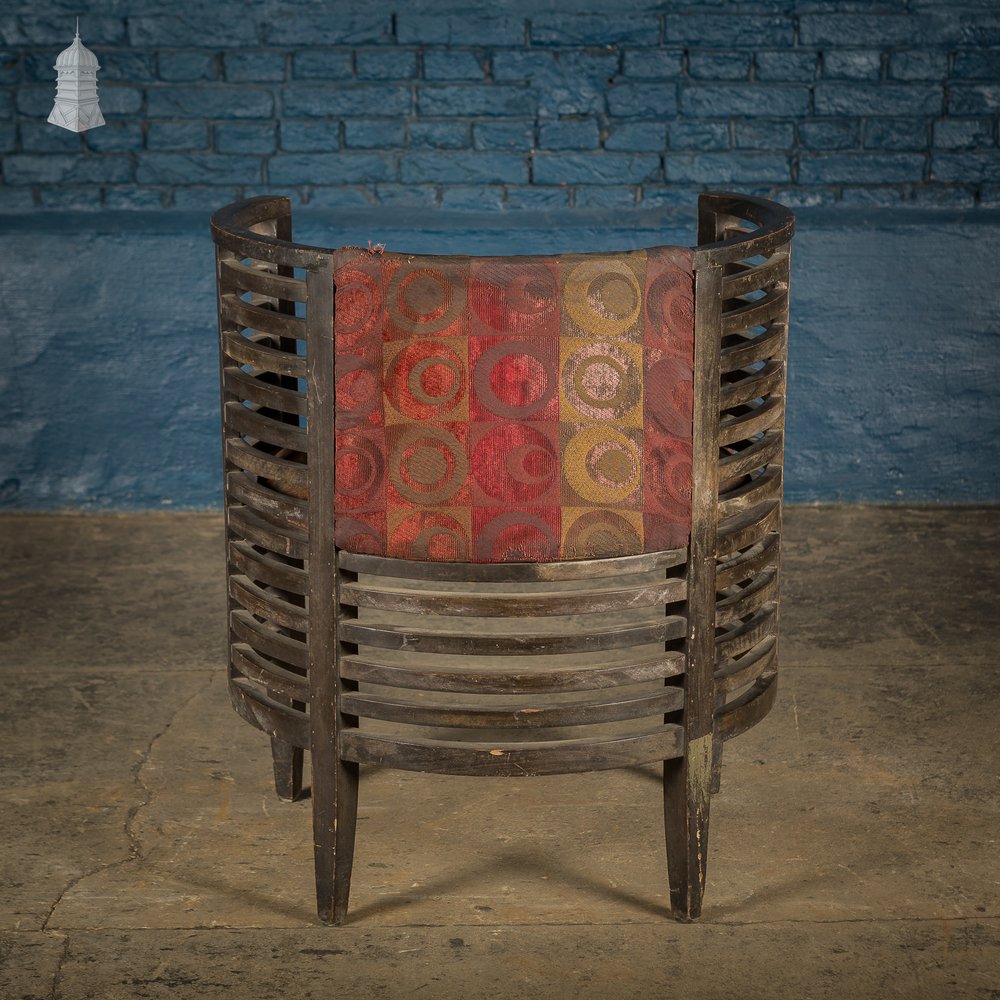 Art Deco Ebonised Tub Chair From A Hotel in Bombay [No. 4]