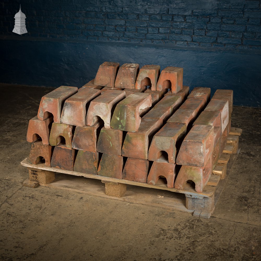 Batch of 19th C Red Brick Plinth Specials - A Run of 14 Metres