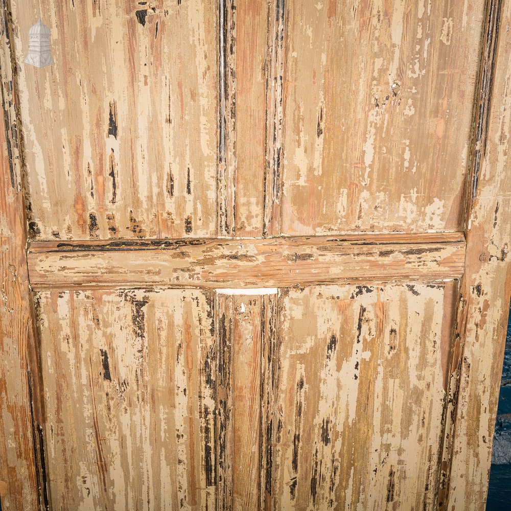 Small 17th C Internal Cottage Door with Distressed Paint Finish