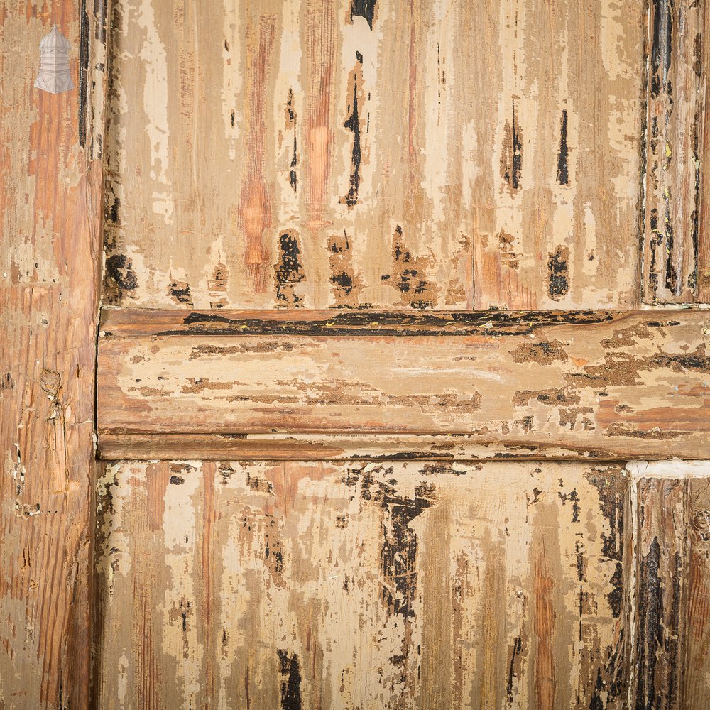 Small 17th C Internal Cottage Door with Distressed Paint Finish