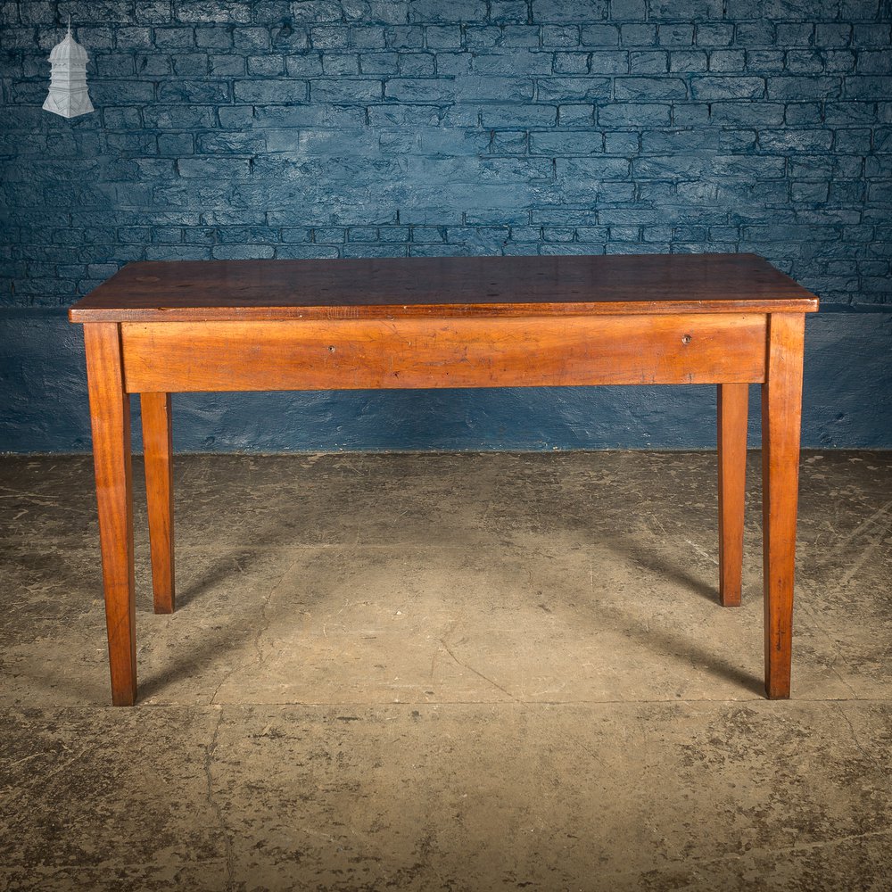 Mid Century Iroko School Science Lab Table with Drawers