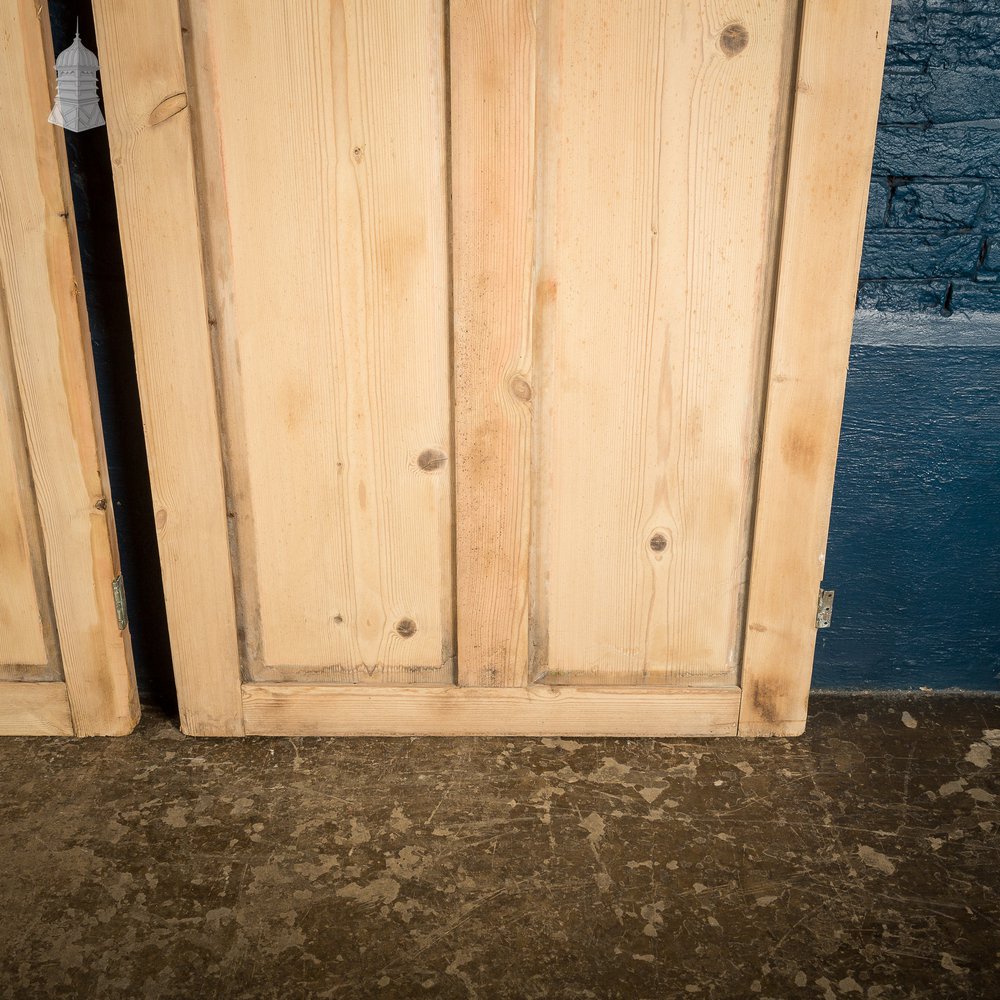 Pair of 19th C Pine Cupboard Doors