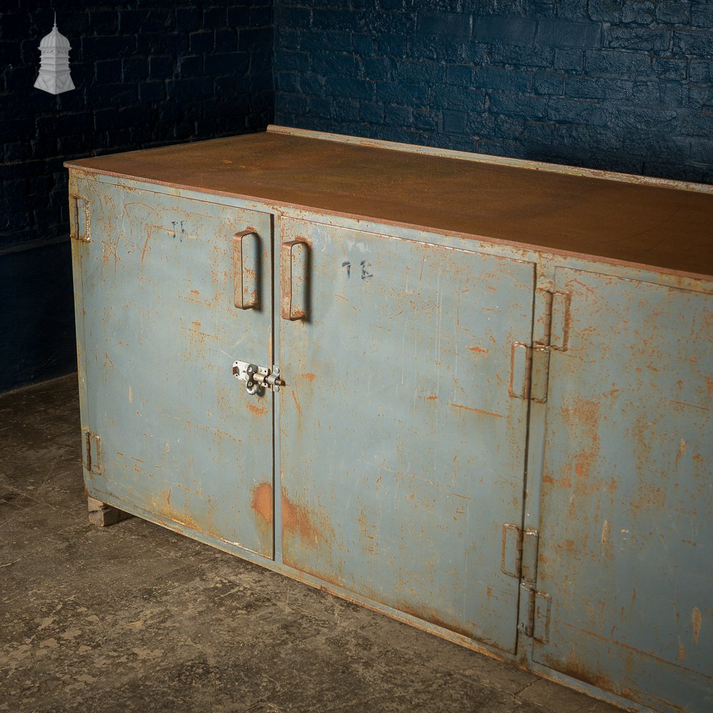 Large Steel Industrial Workbench Cabinet