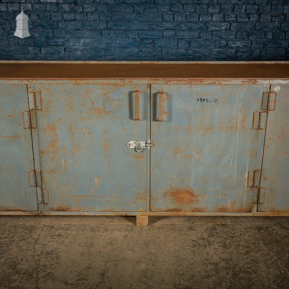 Large Steel Industrial Workbench Cabinet