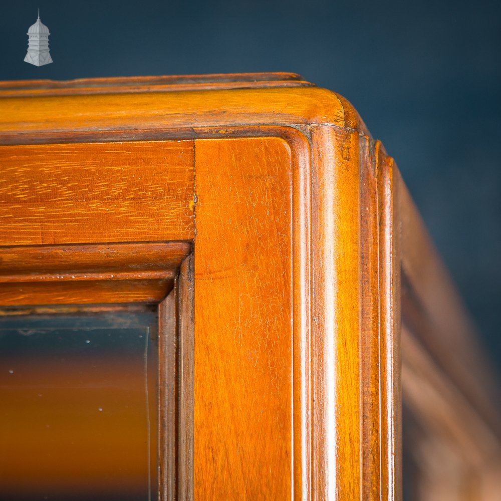 Large Victorian Glazed Teak Museum Display Cabinet