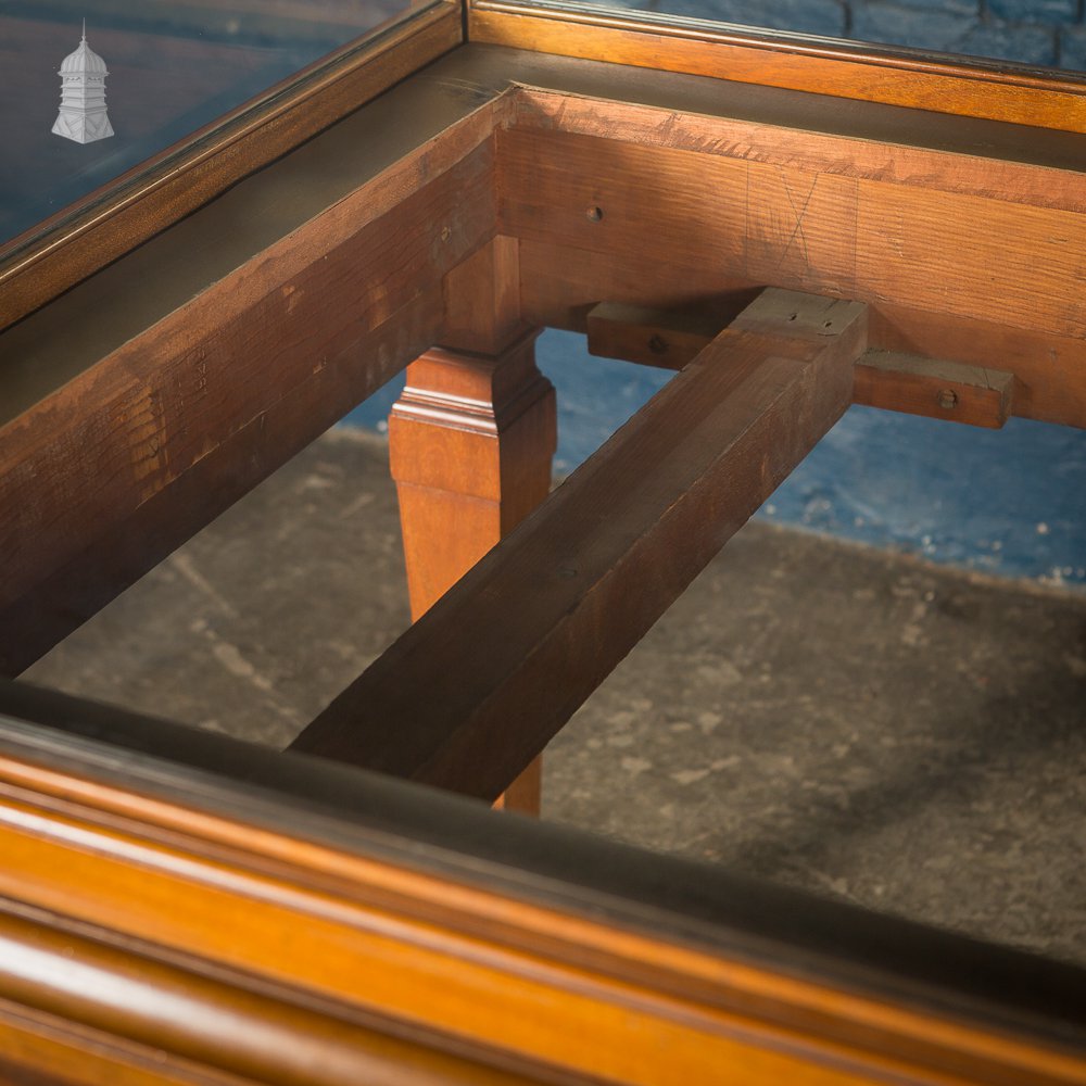 Victorian Large Teak Glazed Museum Display Cabinet