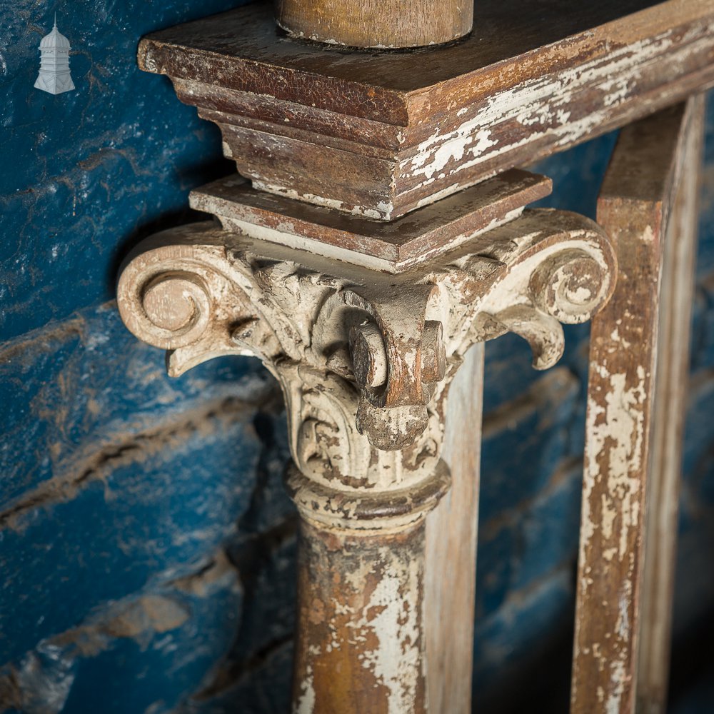 19th C Mahogany Snob Screen Victorian Pub Divider With Etched Glass