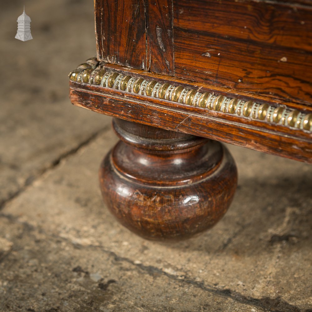 Regency Faux Rosewood Chiffonier Bookcase