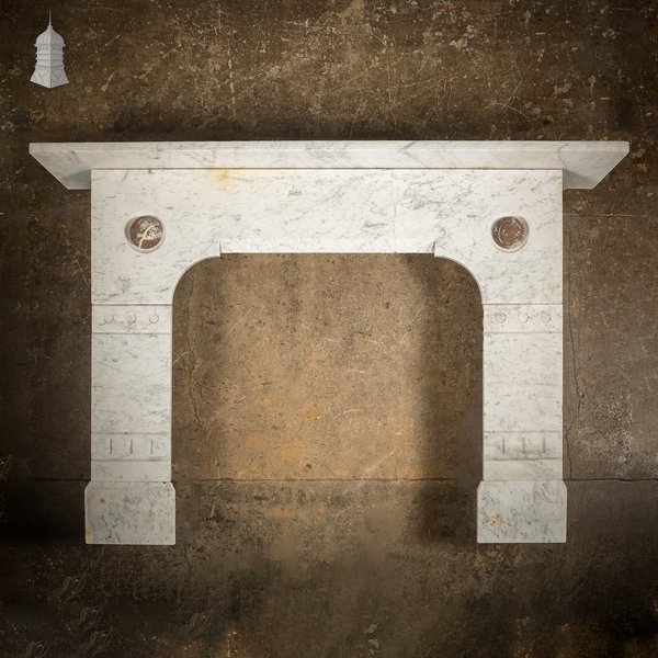 White Marble Fireplace Surround