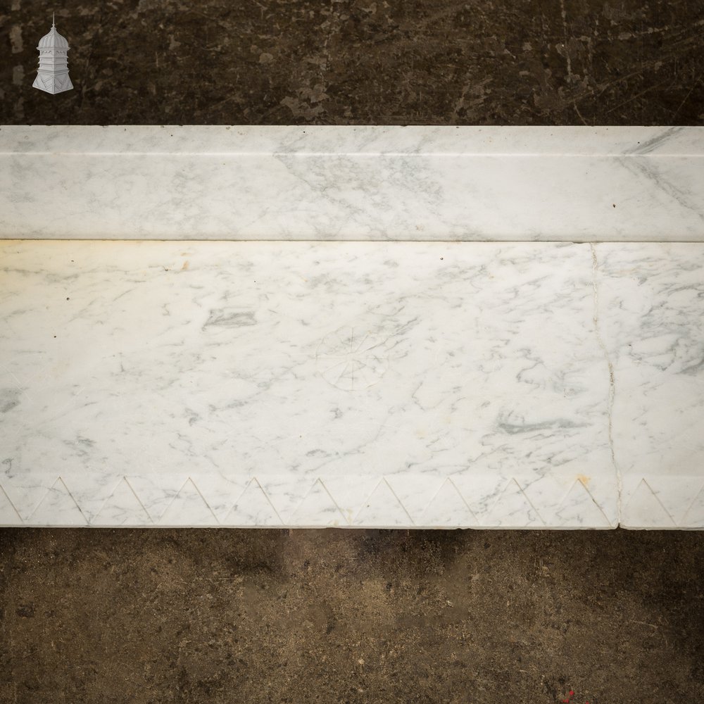 White Marble Fireplace Surround