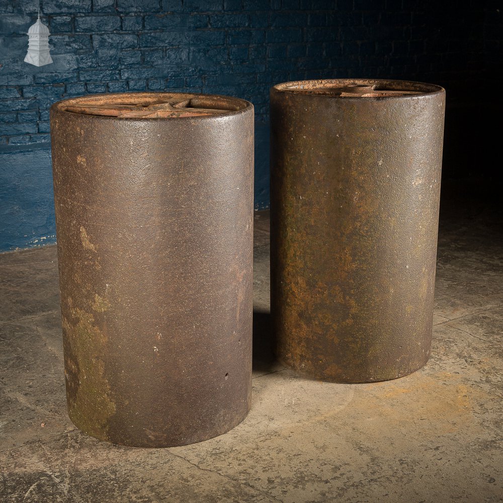 Pair of Cast Iron Victorian Rollers Table Bases