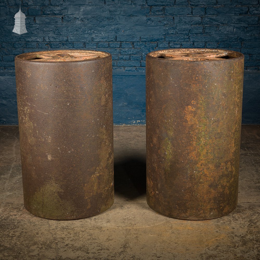 Pair of Cast Iron Victorian Rollers Table Bases