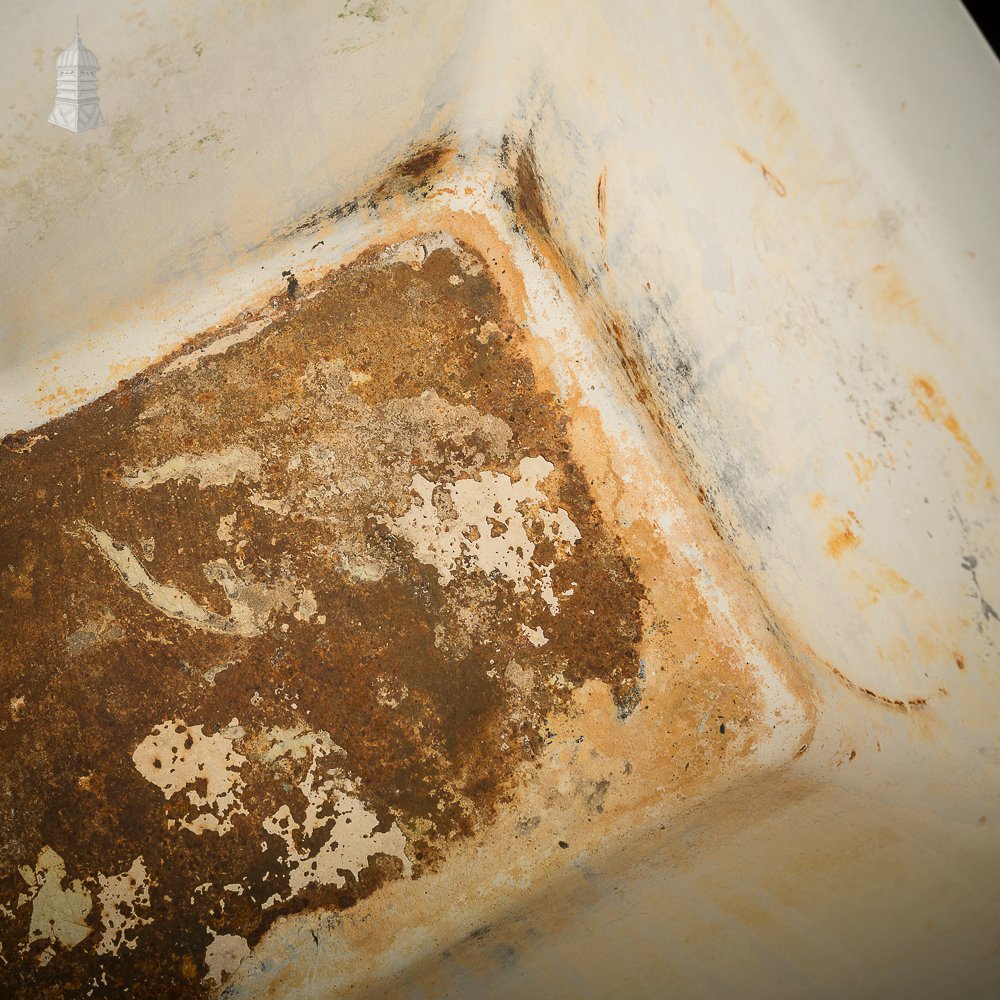 Pair of Large Cast Iron Sinks with Back Splash