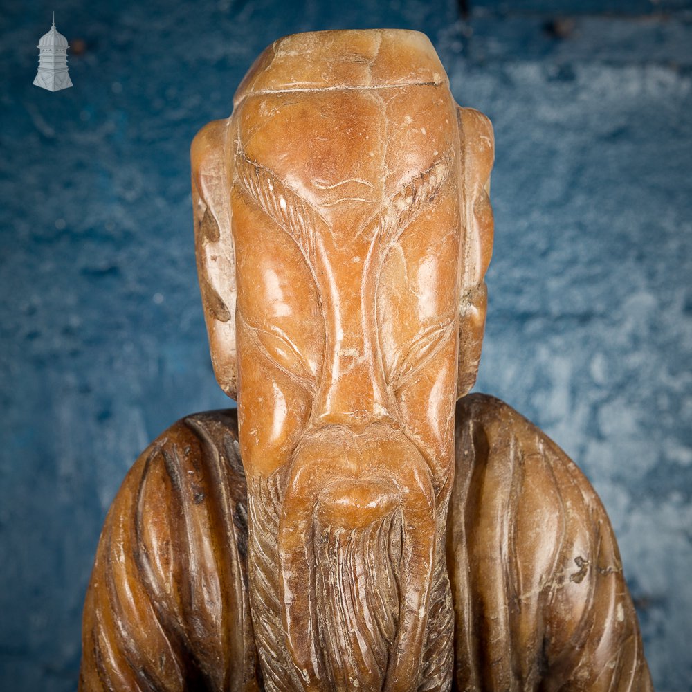 Carved Onyx Oriental Figure