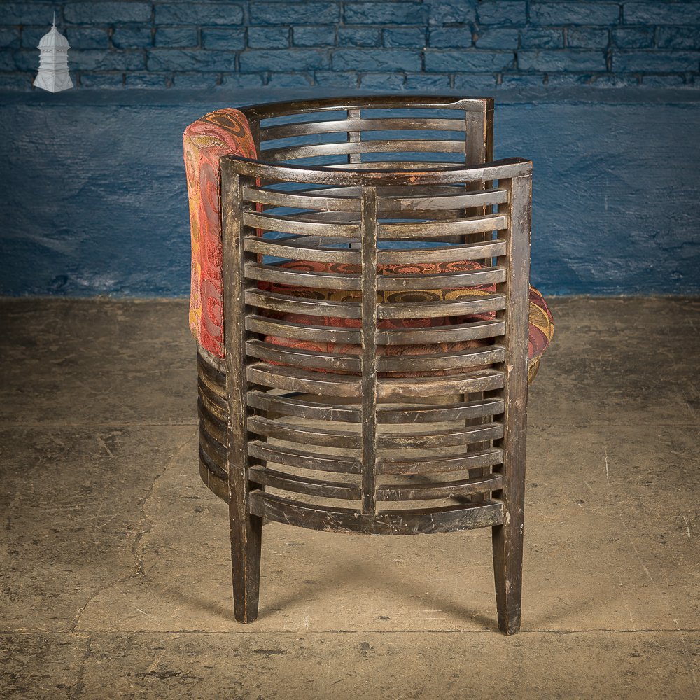 Art Deco Ebonised Tub Chairs from a Hotel in Bombay [No. 2]