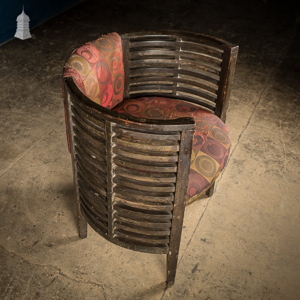 Art Deco Ebonised Tub Chairs from a Hotel in Bombay [No. 2]