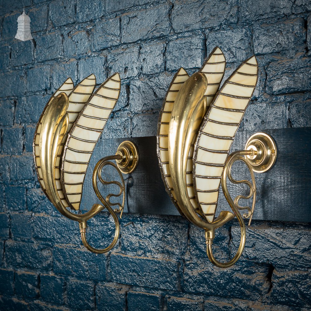 Pair of Art Deco Wall Lights