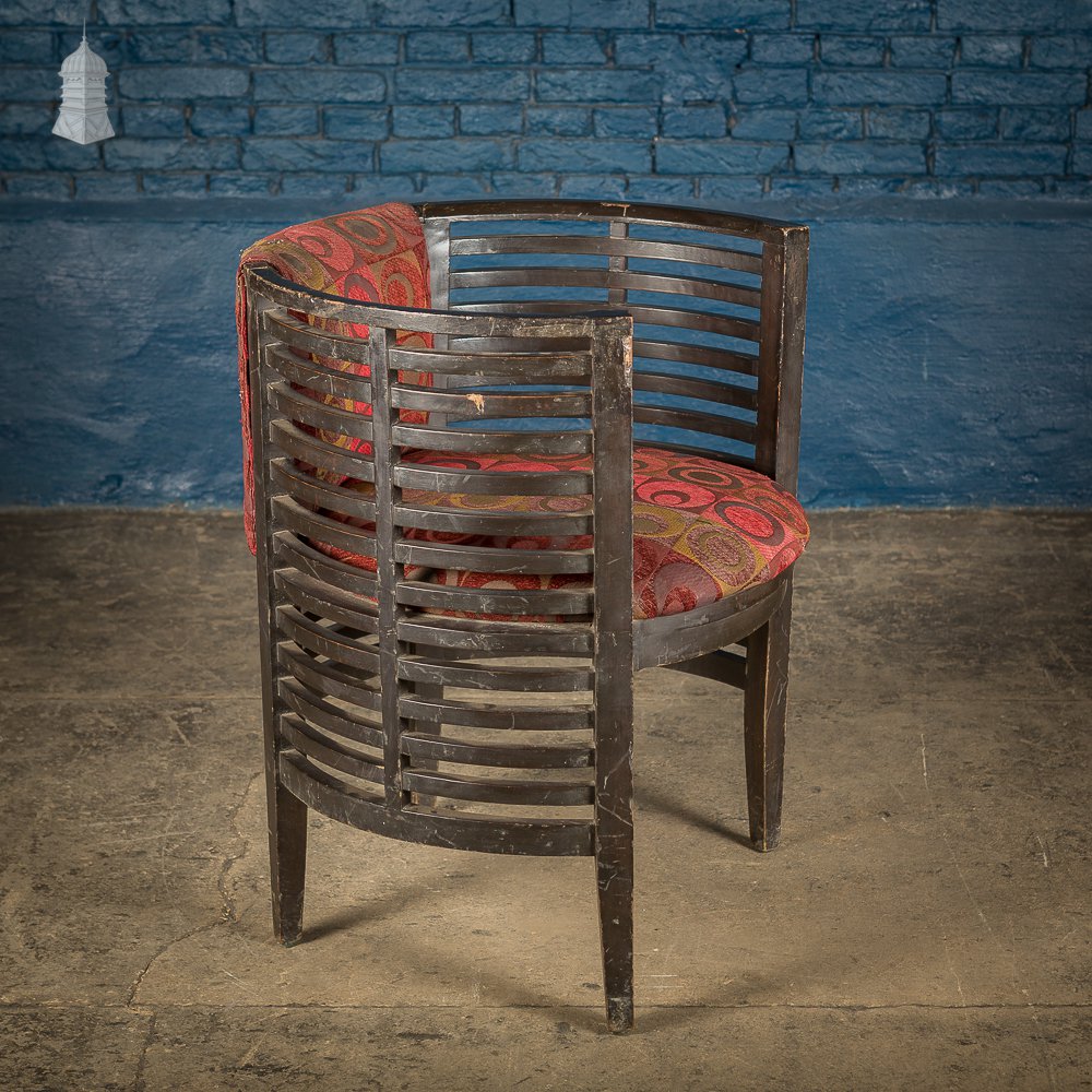 Art Deco Ebonised Tub Chairs from a Hotel in Bombay [No. 3]