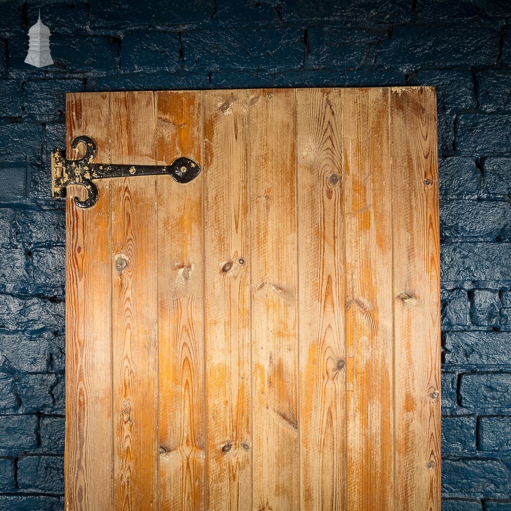 Stripped Pine Braced and Ledged Cottage Door