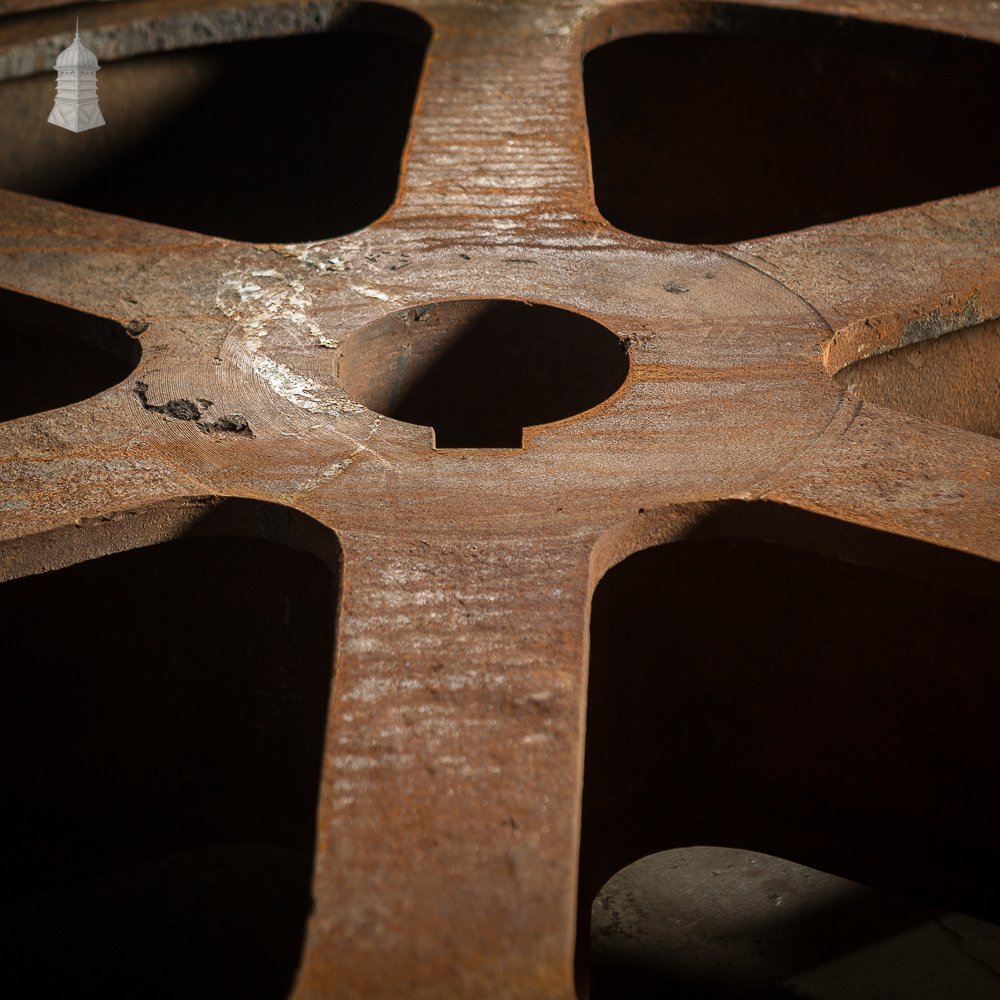 Pair of Huge Cast Iron Cog Gears – 2 Metres in Diameter