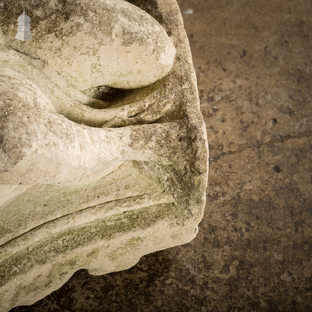 Large Architectural 17th C Stone Cherub