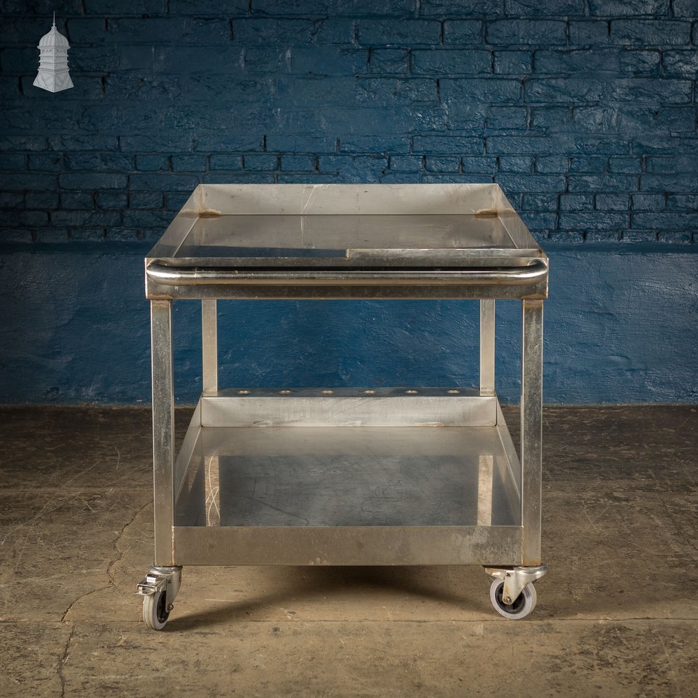 Large Industrial Stainless Steel Wheeled Trolley