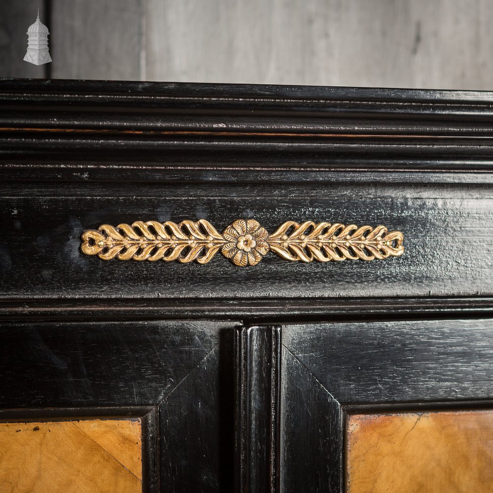 Large 19th C Ebonised Display Bookcase