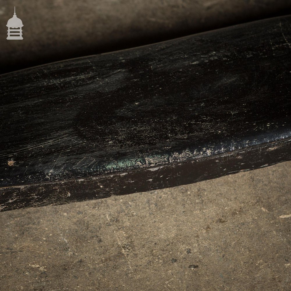 Ebonized Teak Colonial Marble Top Desk With Ornate Detail Circa 1870 Calcutta