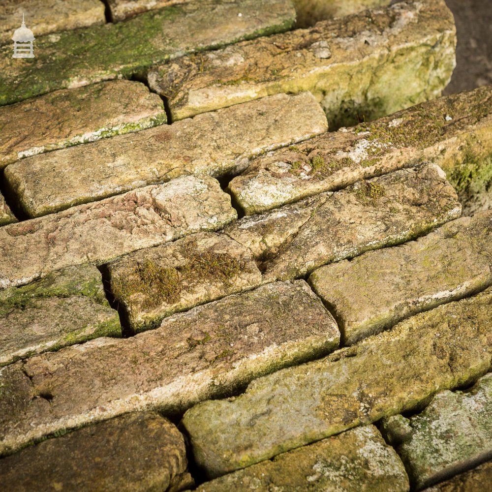 Batch of 52 Norfolk Handmade Reclaimed Tudor 2” Bricks