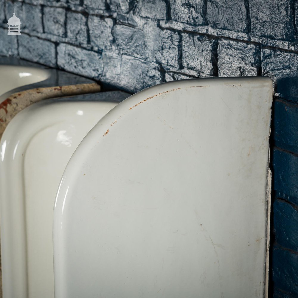 Pair of Victorian Stonite Urinal Components