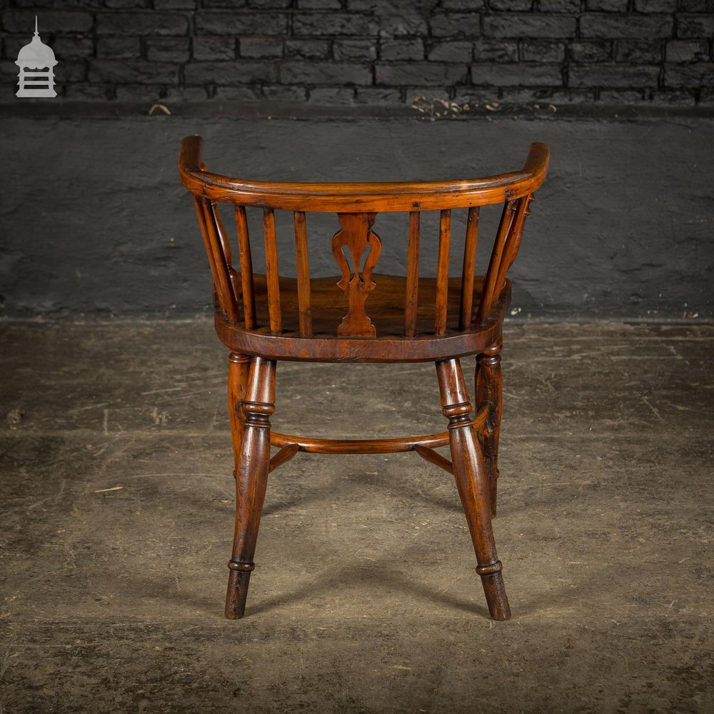 Adapted Low Back Windsor Chair Circa 1830