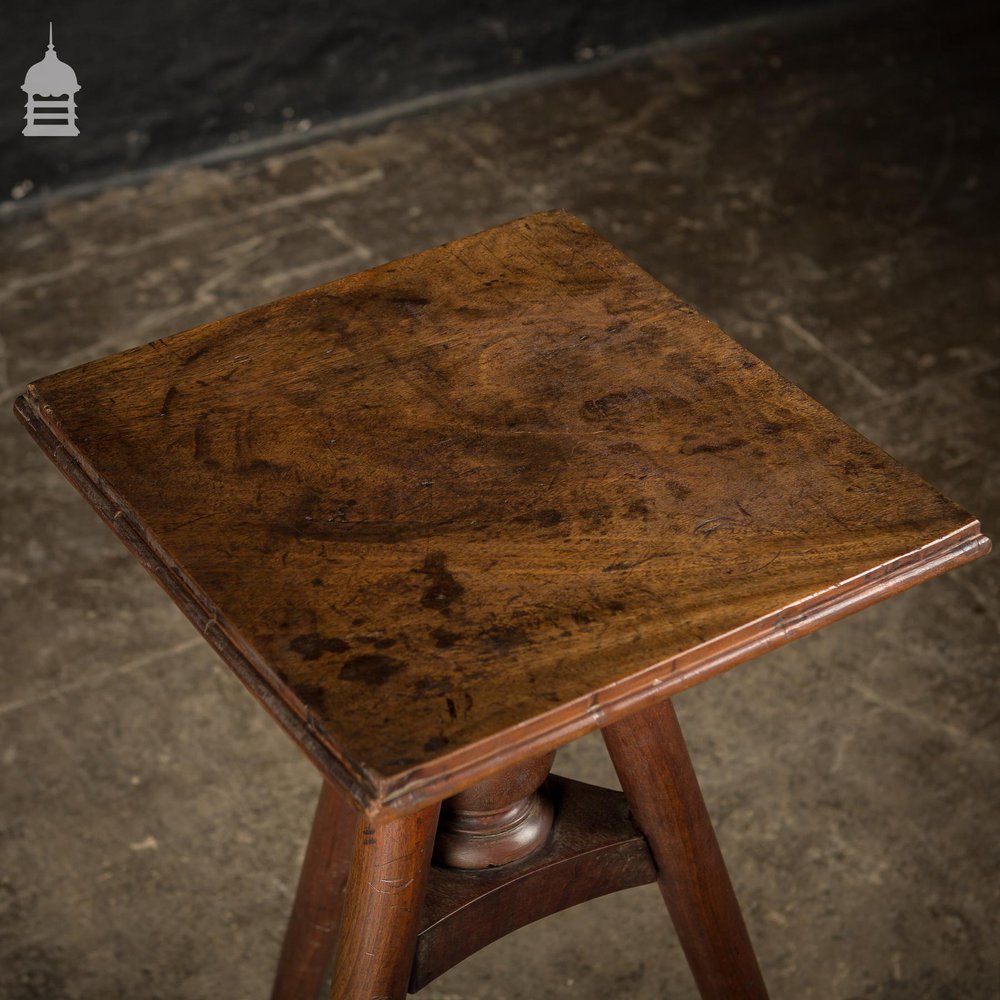 19th C Mahogany Rotating Artists Plinth