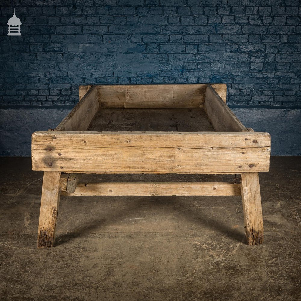 Large Bygone Oak and Pine Wooden Animal Feed Trough