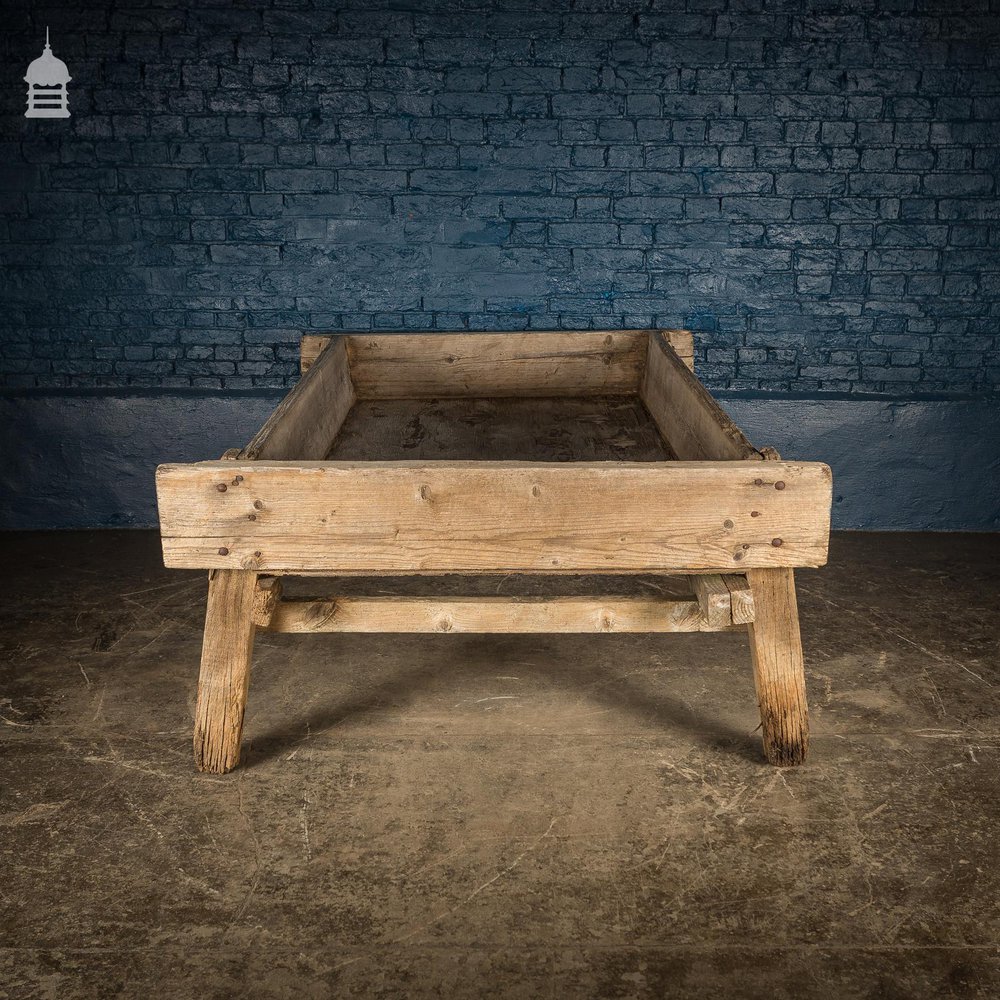 Large Bygone Oak and Pine Wooden Animal Feed Trough