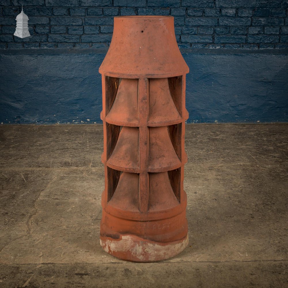 NR59021: Batch of 10 Red Terracotta Chimney Pots