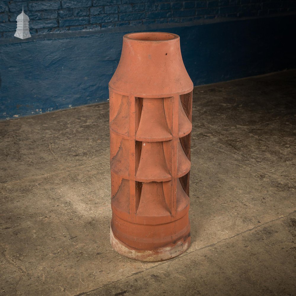 NR59021: Batch of 10 Red Terracotta Chimney Pots