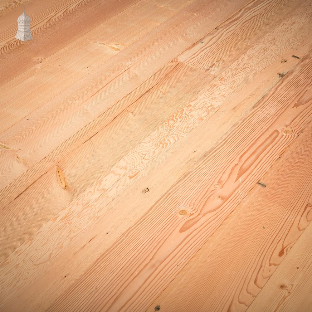 NR59321: Batch of 7.5 Square Metres of 8 Inch Wide Resawn Columbian Pine Floorboards