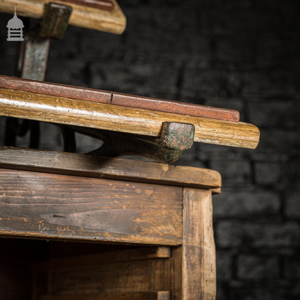 Edwardian Printers Rack By J.S Hall & Son with 10 Numbered Removable Shelves and Display Brackets