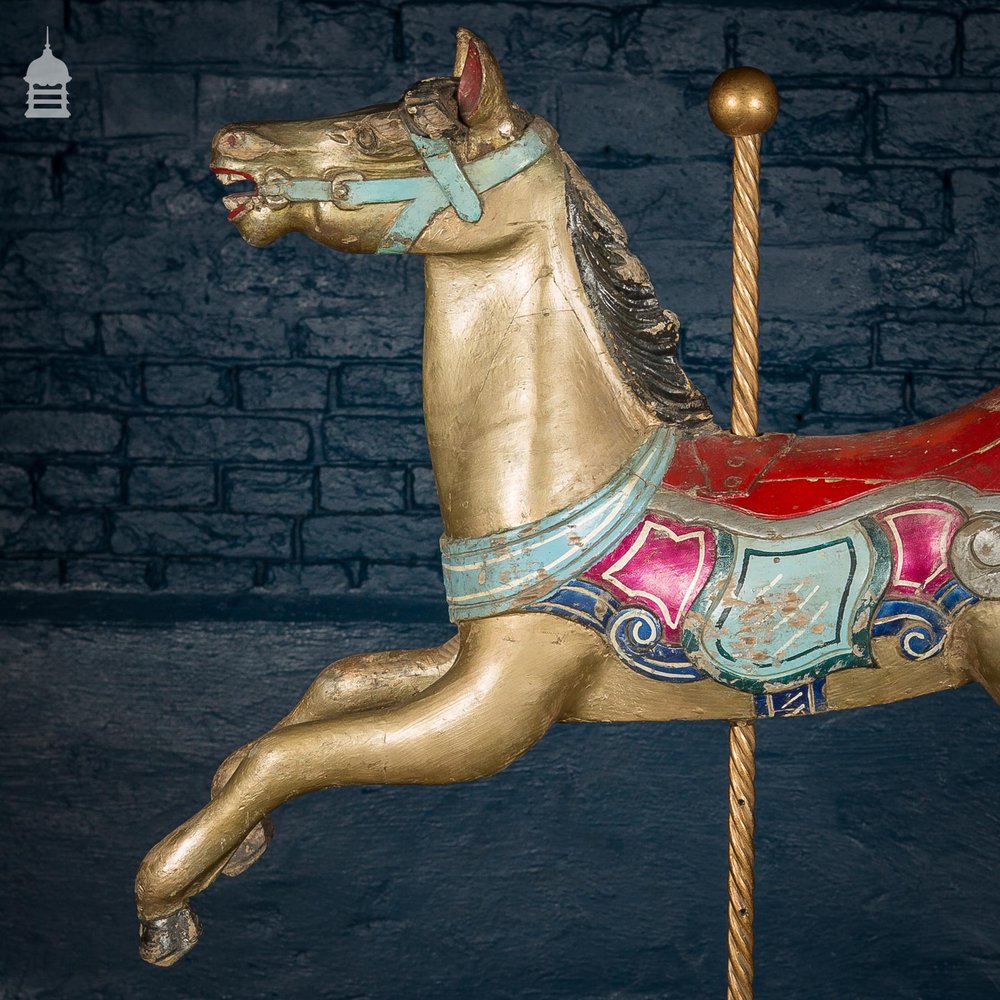 A Rare English 19th C Juvenile Carousel Galloper Horse by Anderson of Bristol Circa 1890 No. 3