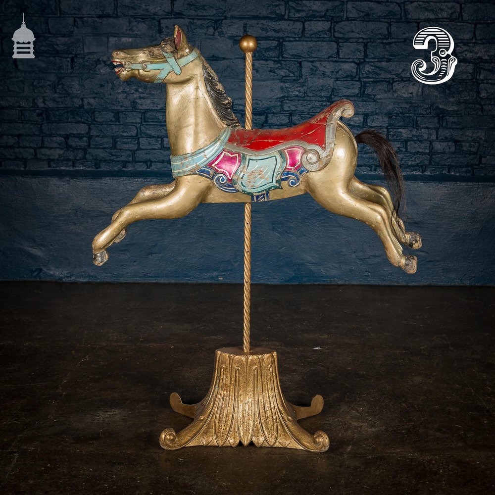 A Rare English 19th C Juvenile Carousel Galloper Horse by Anderson of Bristol Circa 1890 No. 3