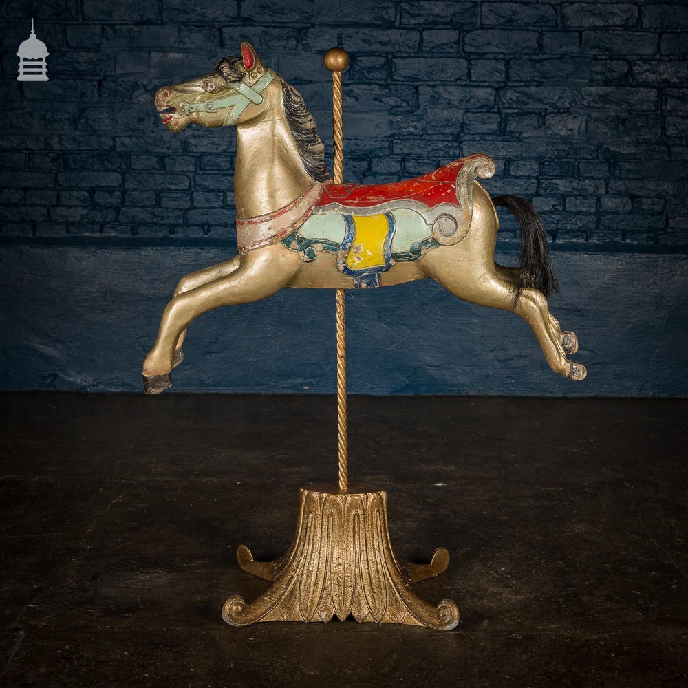 A Rare English 19th C Juvenile Carousel Galloper Horse by Anderson of Bristol Circa 1890 No. 6