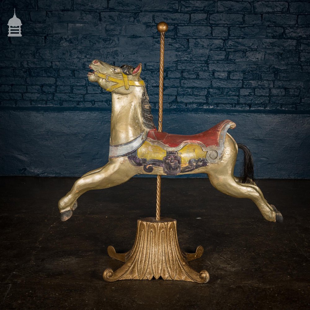 A Rare English 19th C Juvenile Carousel Galloper Horse by Anderson of Bristol Circa 1890 No. 7