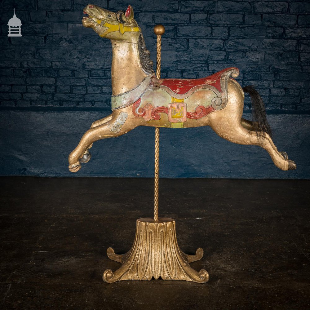 A Rare English 19th C Juvenile Carousel Galloper Horse by Anderson of Bristol Circa 1890 No. 8