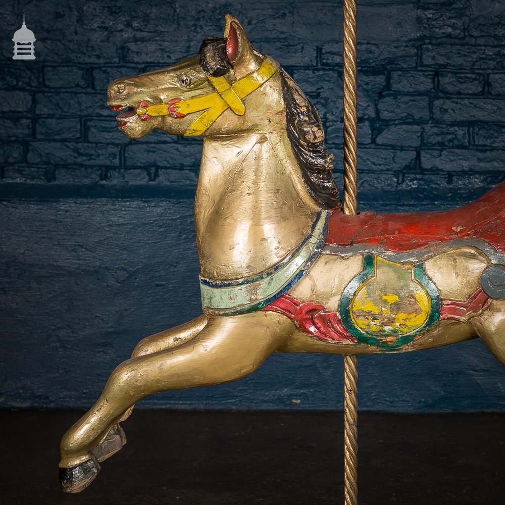 A Rare English 19th C Juvenile Carousel Galloper Horse by Anderson of Bristol Circa 1890 No. 9