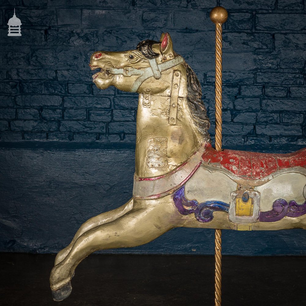 A Rare English 19th C Juvenile Carousel Galloper Horse by Anderson of Bristol Circa 1890 No. 10