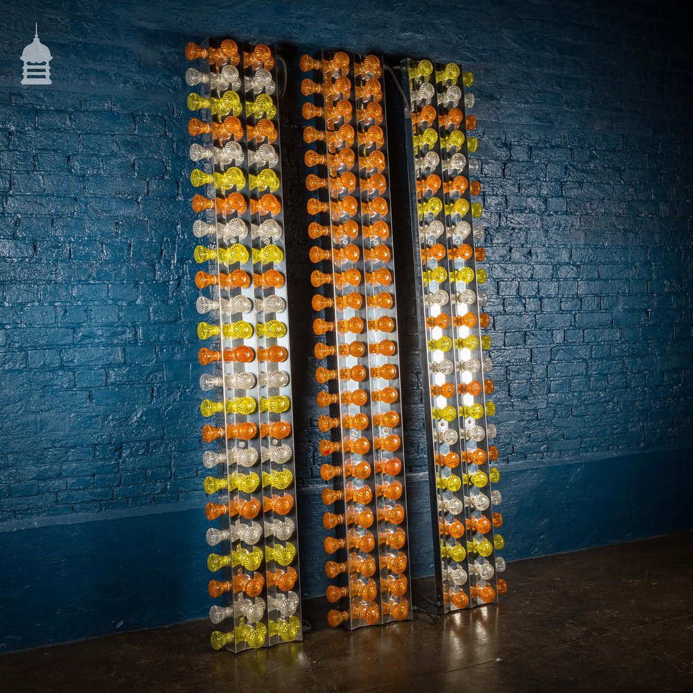 Set of Three Large Multicoloured Fairground Lights