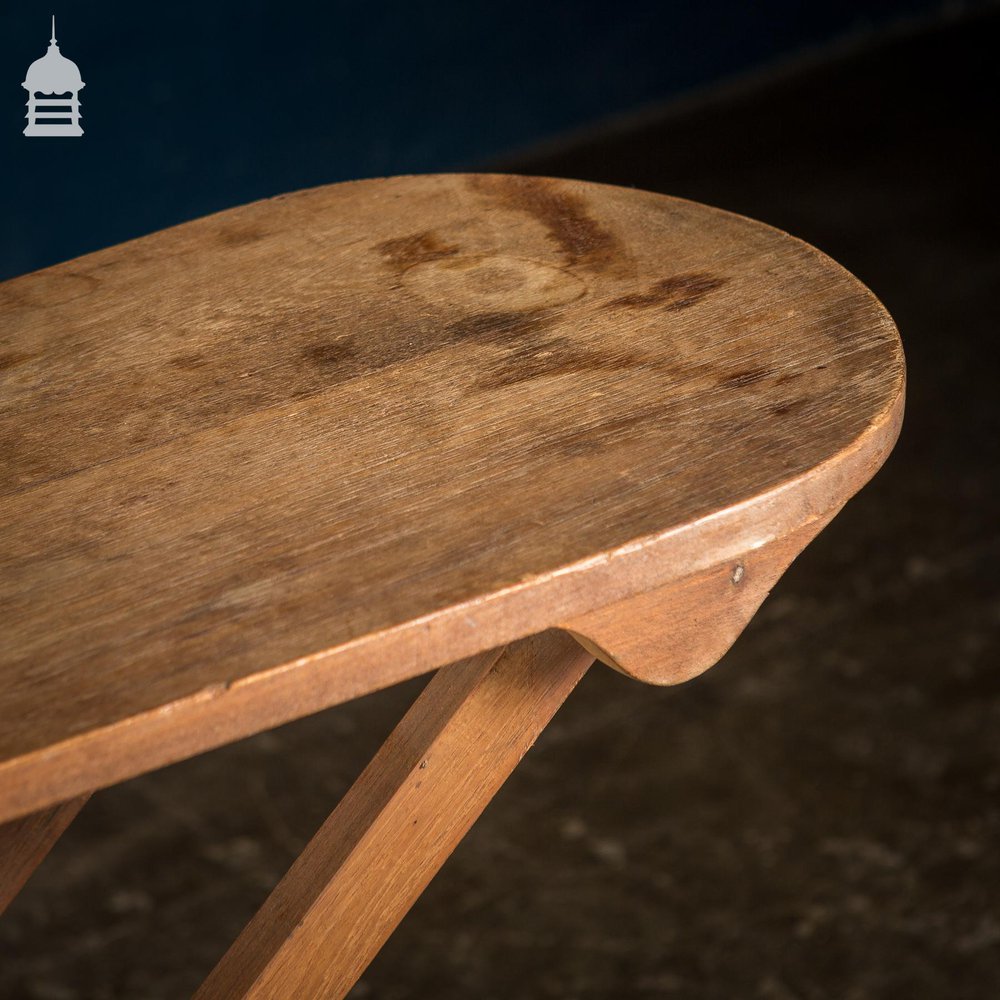 Early 20th C Teak Folding Ironing Board