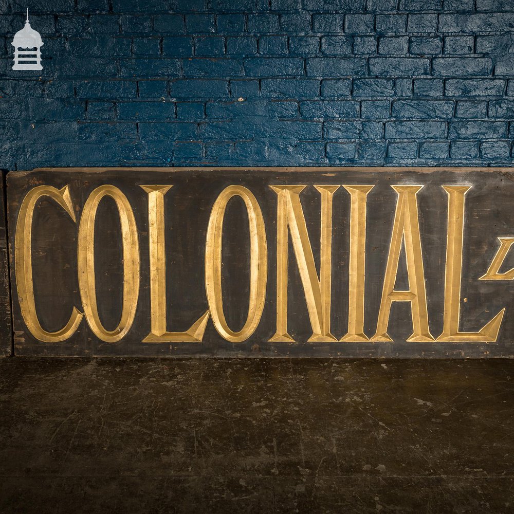 Large Scale 19th C ‘The Home and Colonial Limited’ Commercial Shop Sign