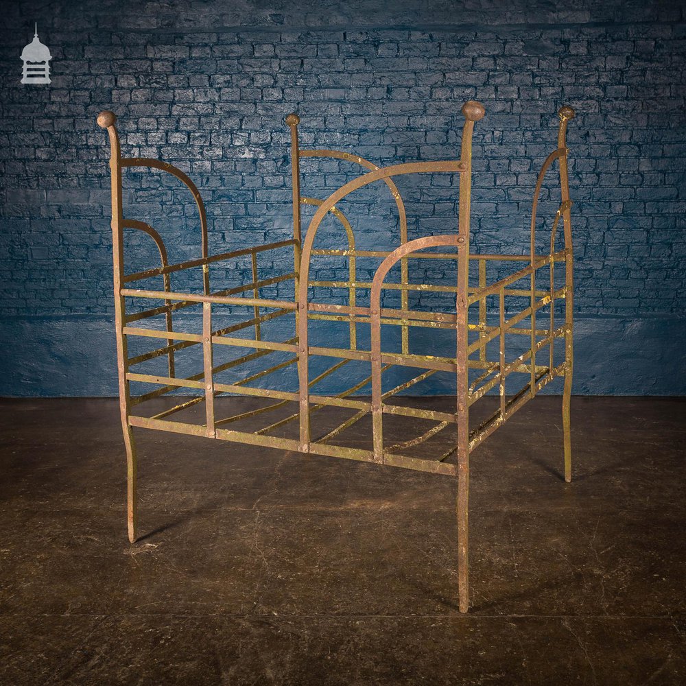 Early 19th C Wrought Iron Large Scale Estate Manger